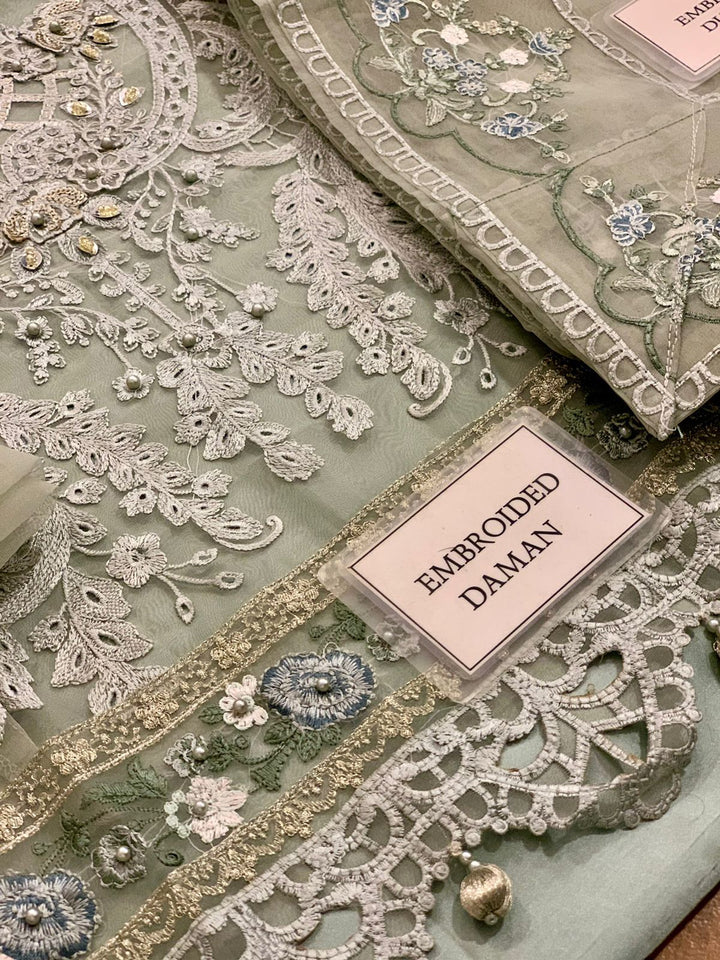 Maria B Organza Suit-Aarasta