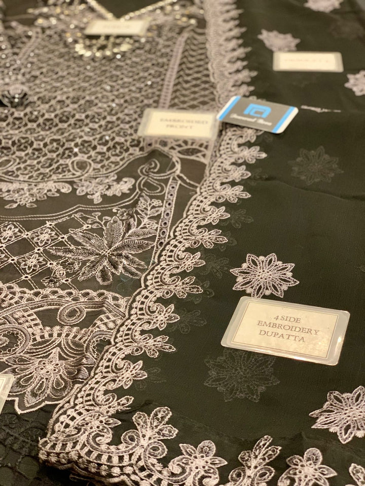 Maria B Chiffon Suit-Aarasta