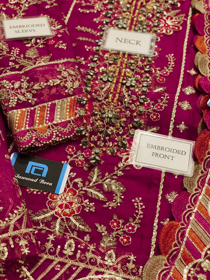 Maria B Chiffon Suit-Aarasta