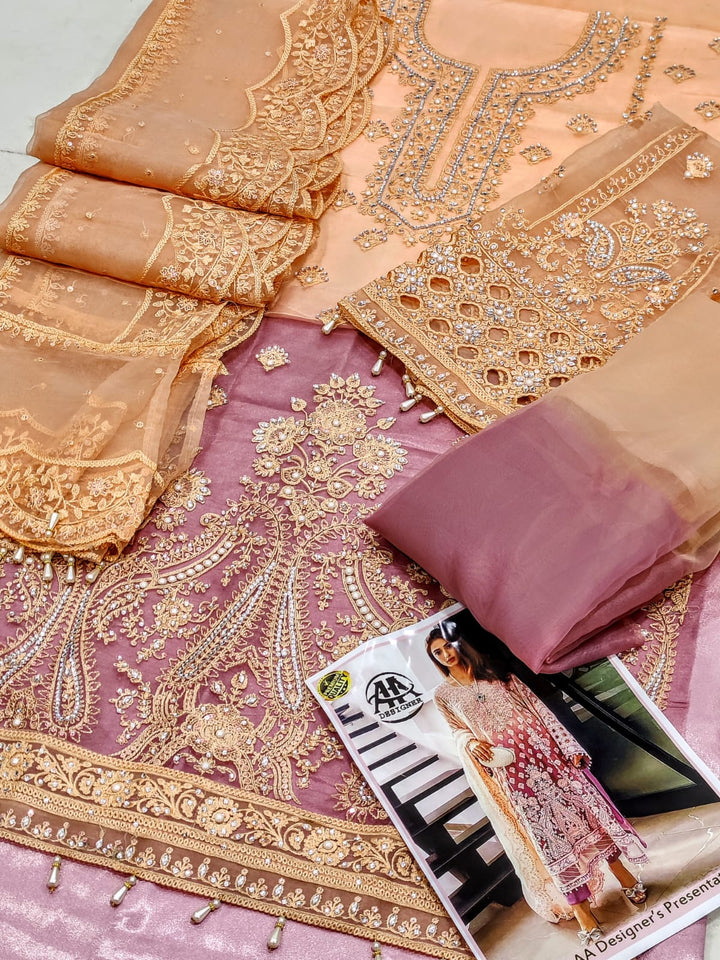 Maria B Organza Suit-Aarasta