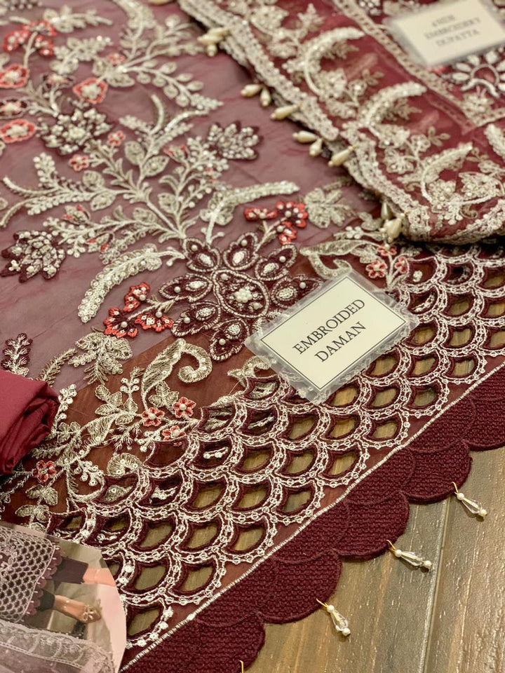 Maria B Organza Suit-Aarasta