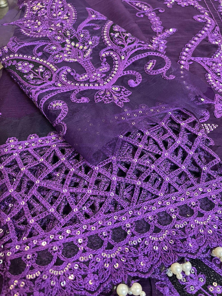 Maria B Chiffon Suit-Aarasta