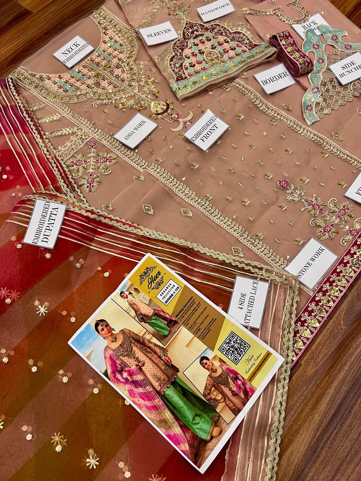 Maria B Organza Suit-Aarasta