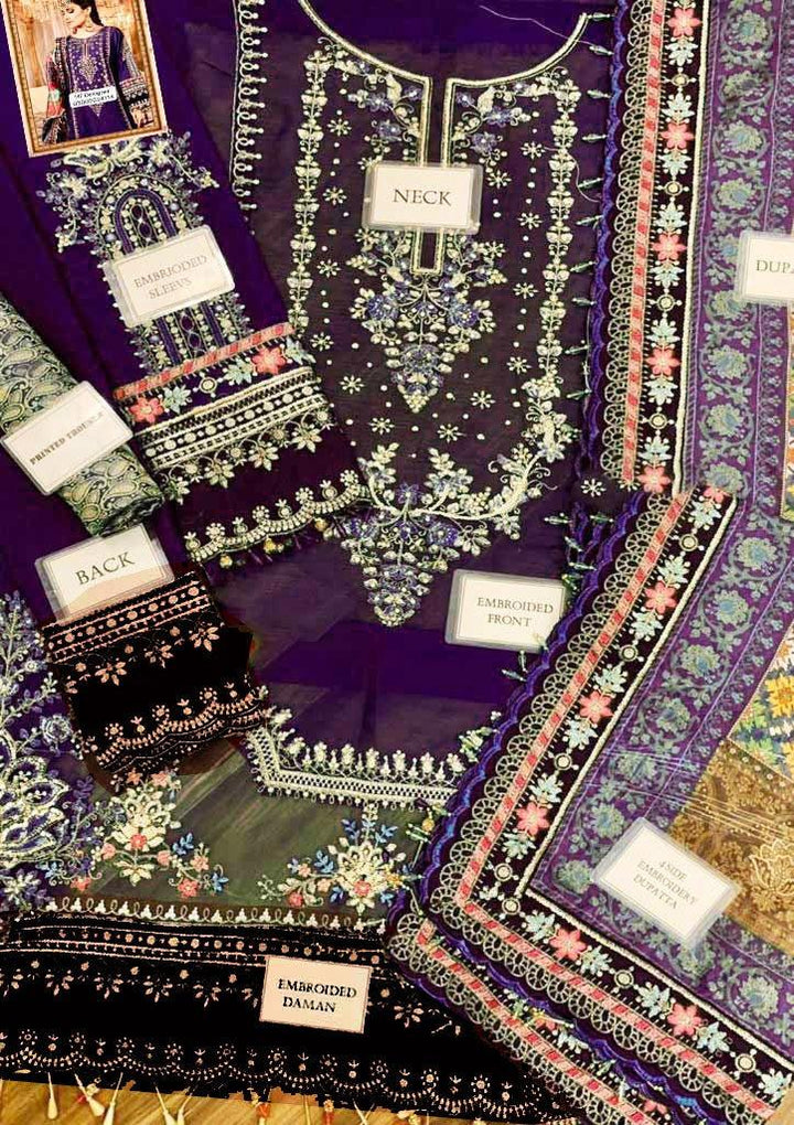 Maria B Chiffon Suit-Aarasta