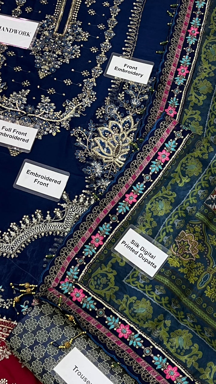 Maria B Chiffon Suit-Aarasta