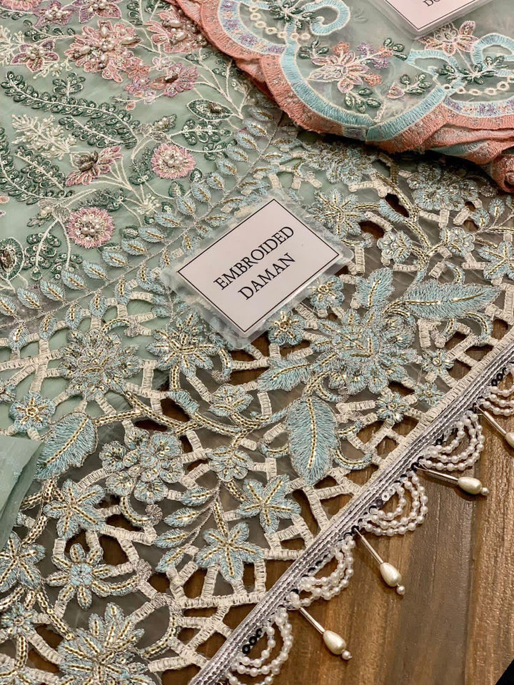 Maria B Chiffon Suit-Aarasta