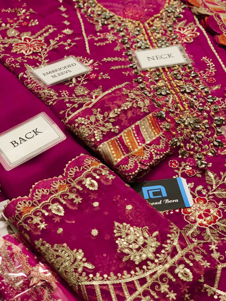 Maria B Chiffon Suit-Aarasta