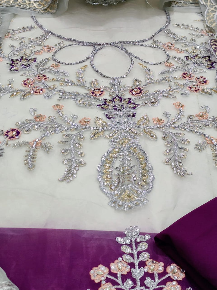 Maria B Organza Suit-Aarasta