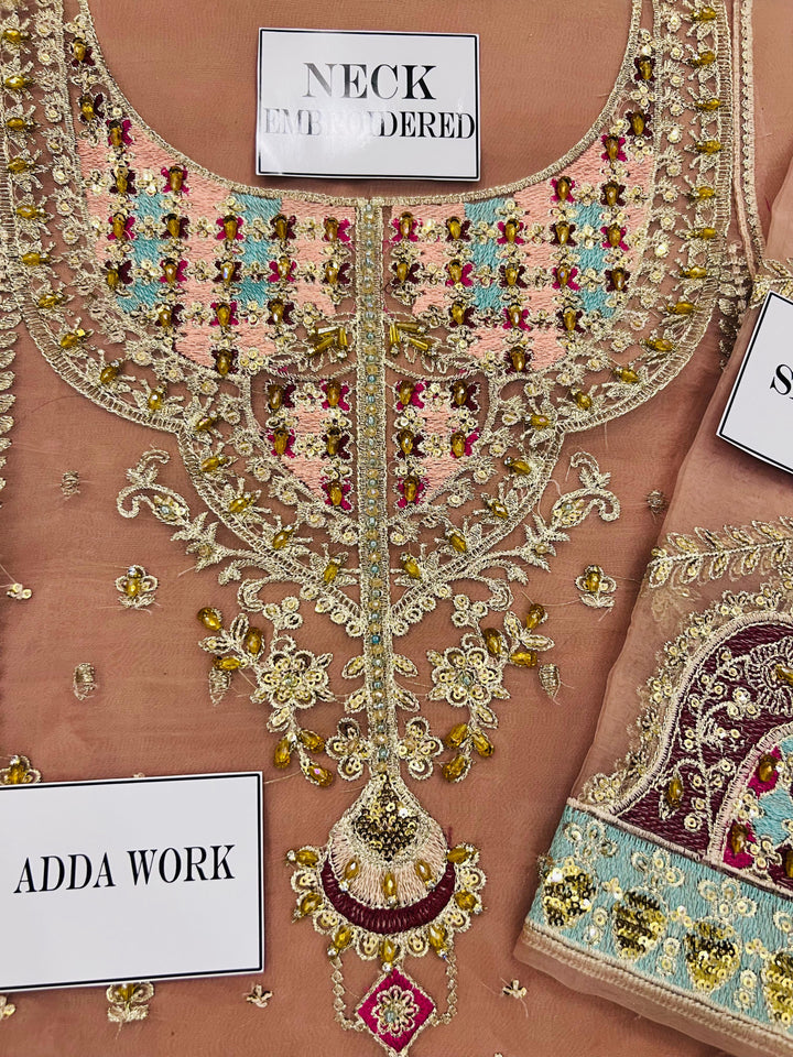 Maria B Organza Suit-Aarasta