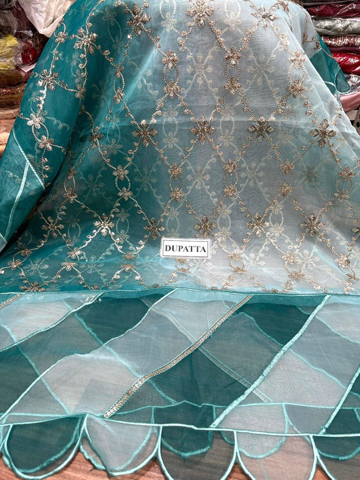 Maria B Silk Suit-Aarasta