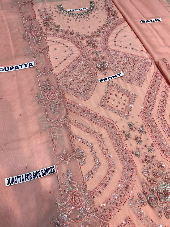 Maria B Chiffon Suit-Aarasta