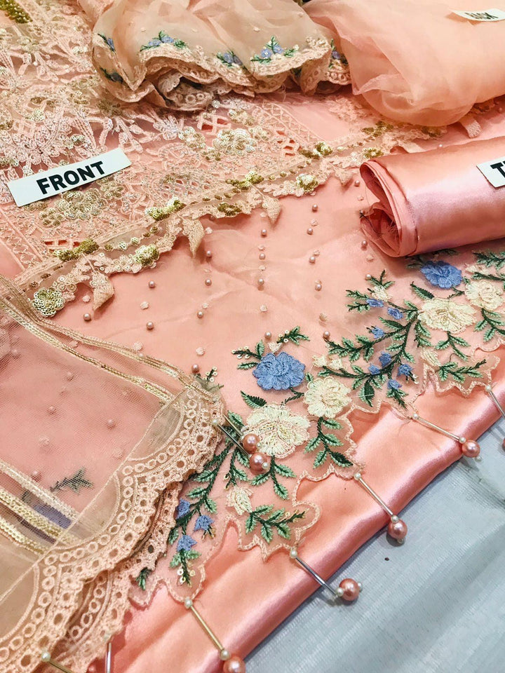 Maria B Organza Suit-Aarasta