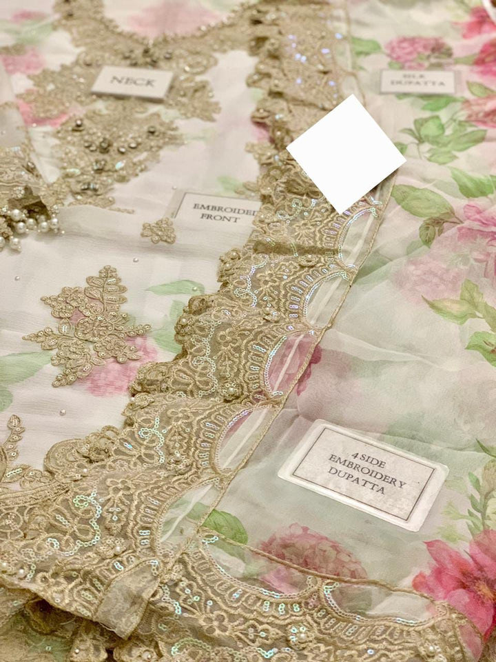 Maria B Chiffon Suit-Aarasta