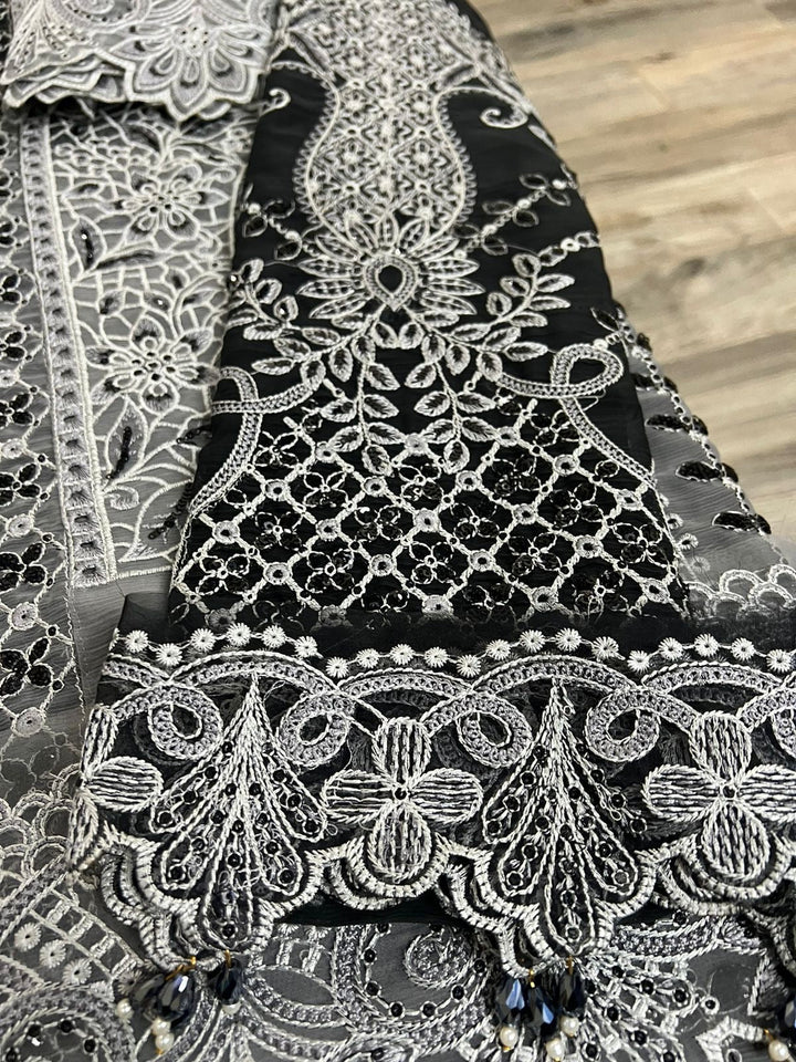 Maria B Chiffon Suit-Aarasta