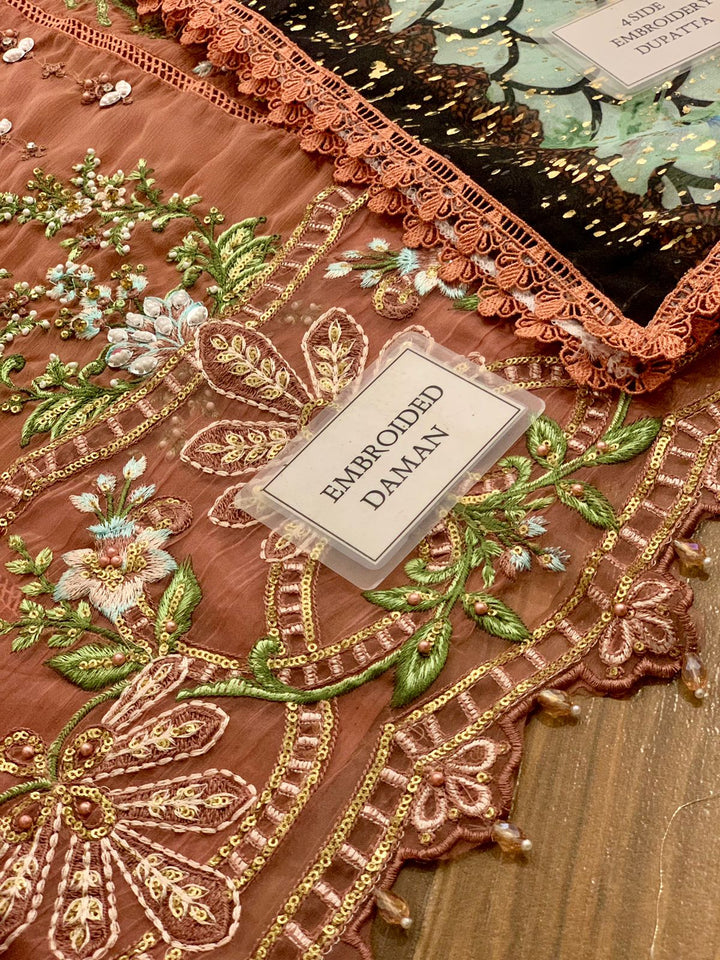 Maria B Chiffon Suit-Aarasta