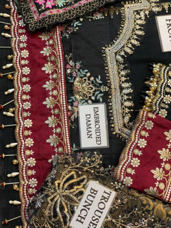 Maria B Chiffon Suit-Aarasta