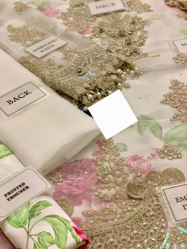 Maria B Chiffon Suit-Aarasta