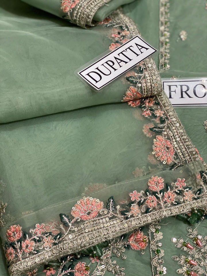 Maria B Organza Suit-Aarasta