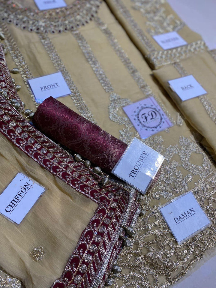 Maria B Chiffon Suit-Aarasta