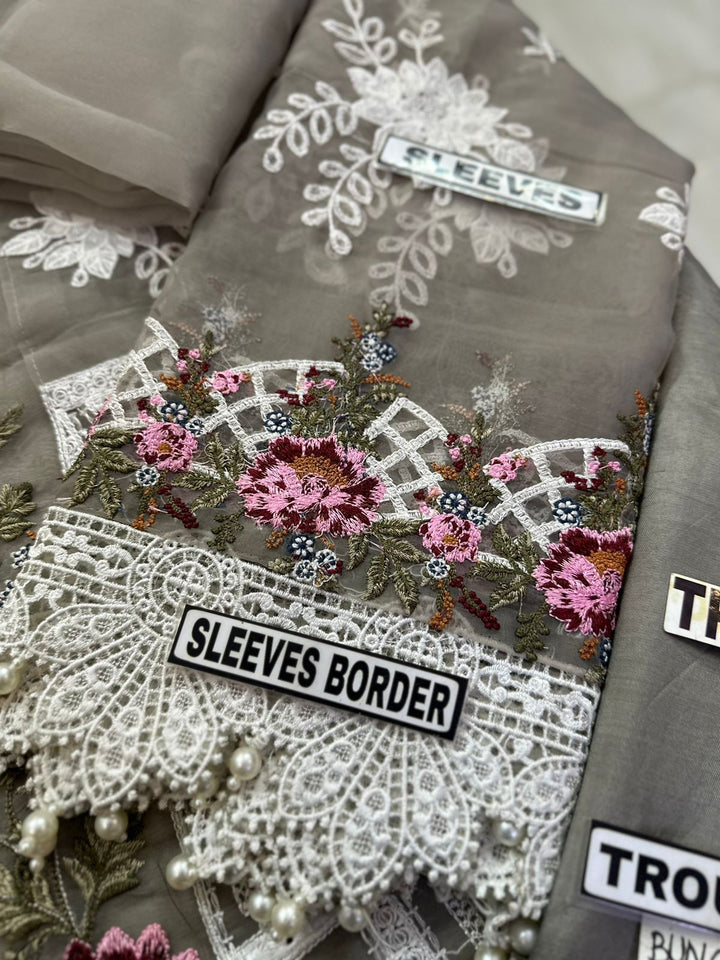 Maria B Organza Suit-Aarasta