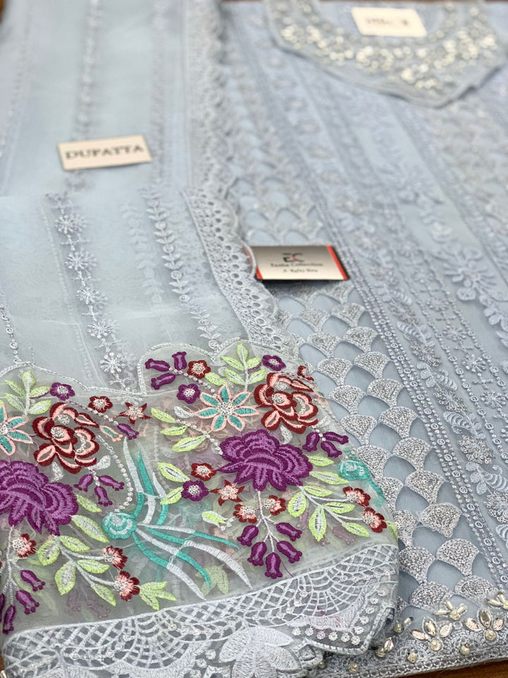 Maria B Organza Suit-Aarasta