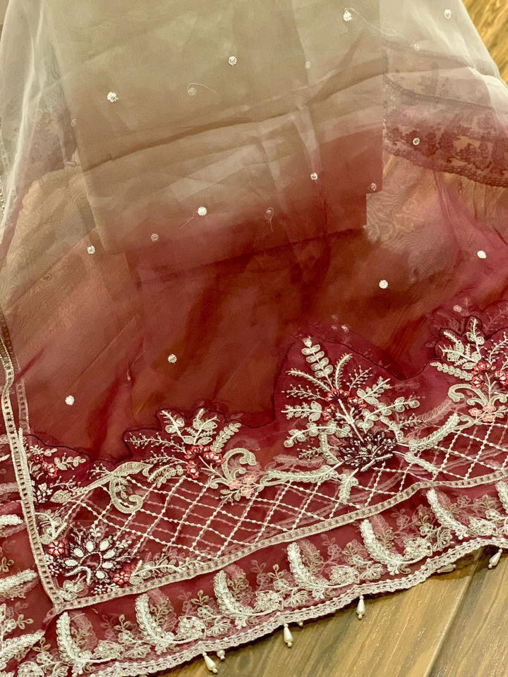 Maria B Organza Suit-Aarasta