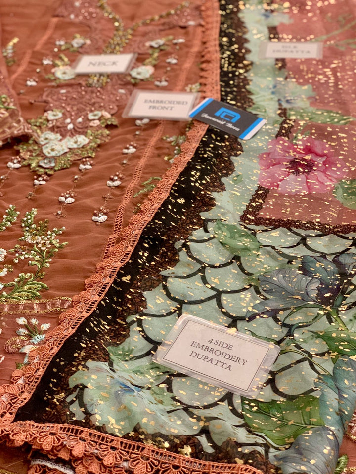 Maria B Chiffon Suit-Aarasta