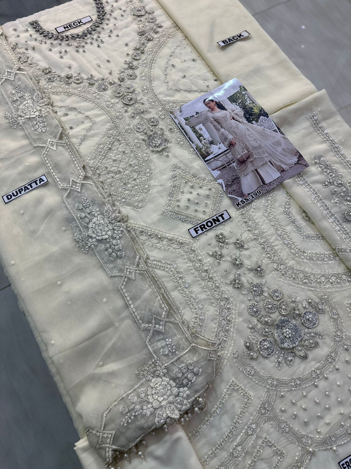 Maria B Chiffon Suit-Aarasta