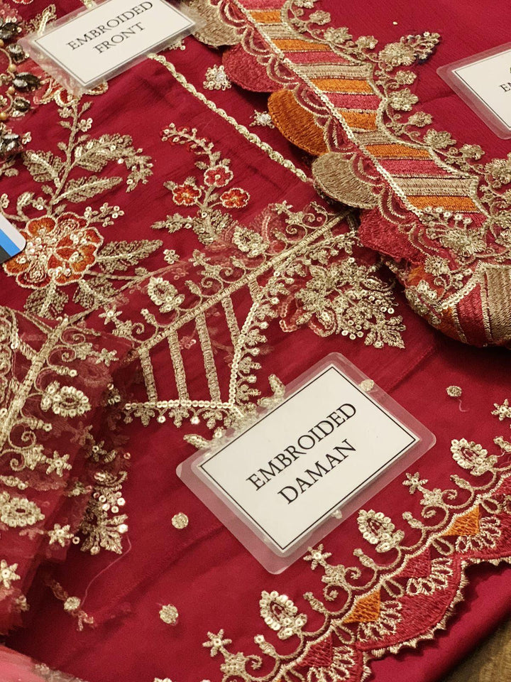 Maria B Chiffon Suit-Aarasta