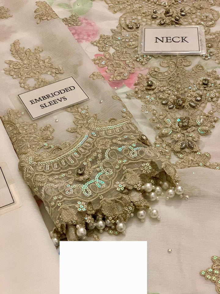 Maria B Chiffon Suit-Aarasta