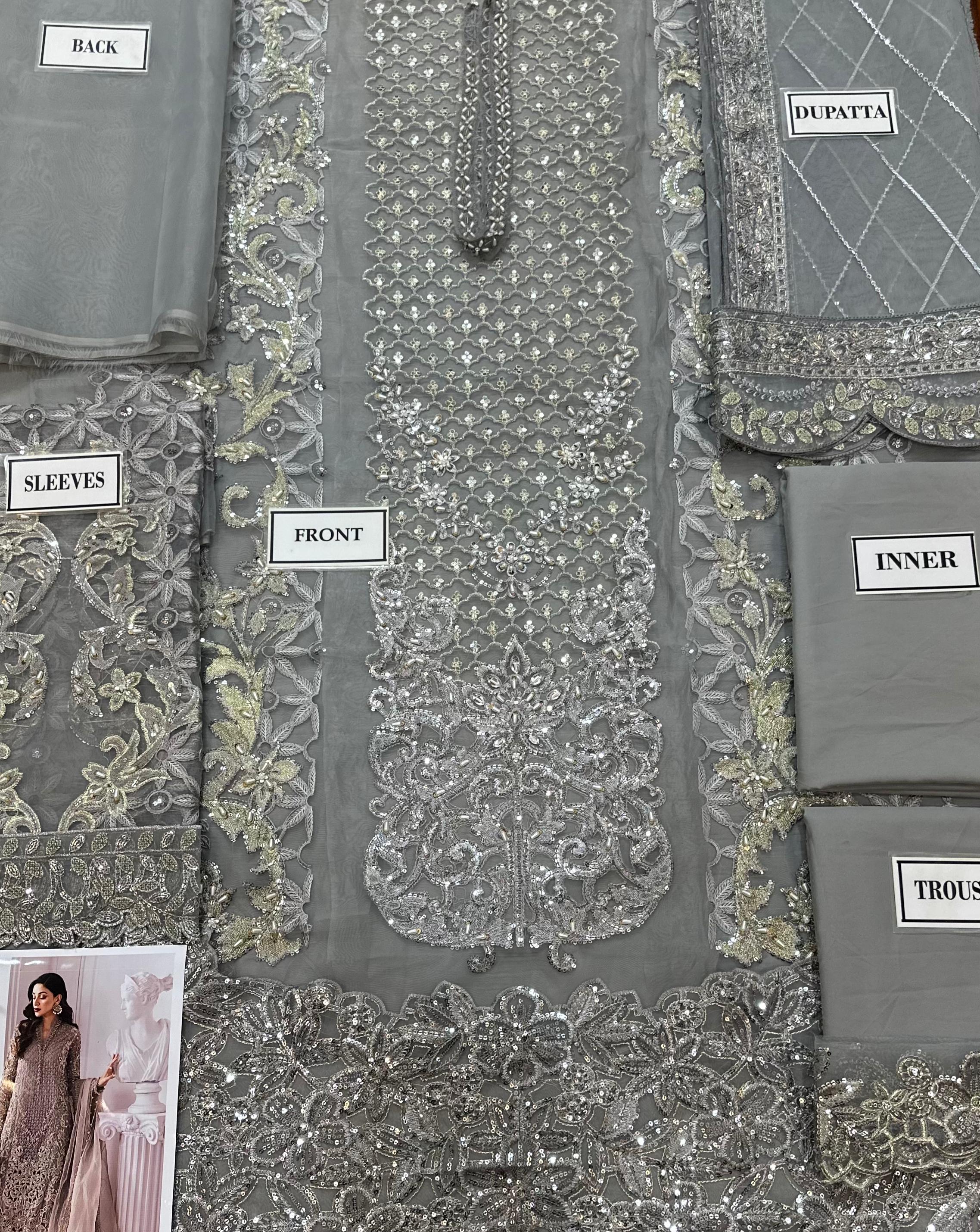 Maria B Organza Suit-Aarasta