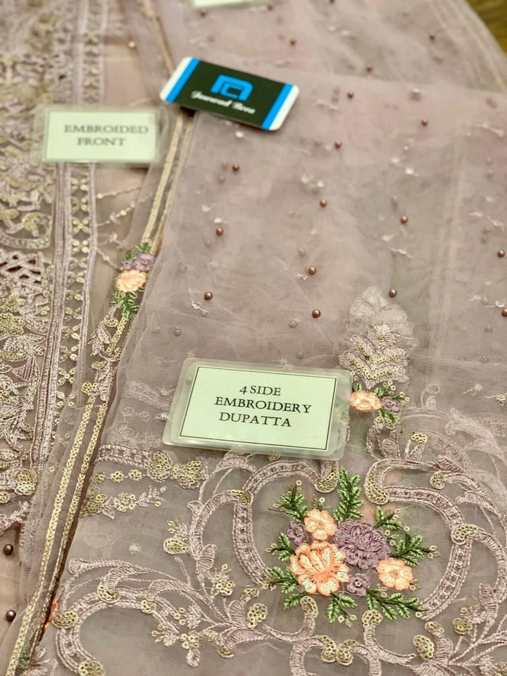 Maria B Organza Suit-Aarasta