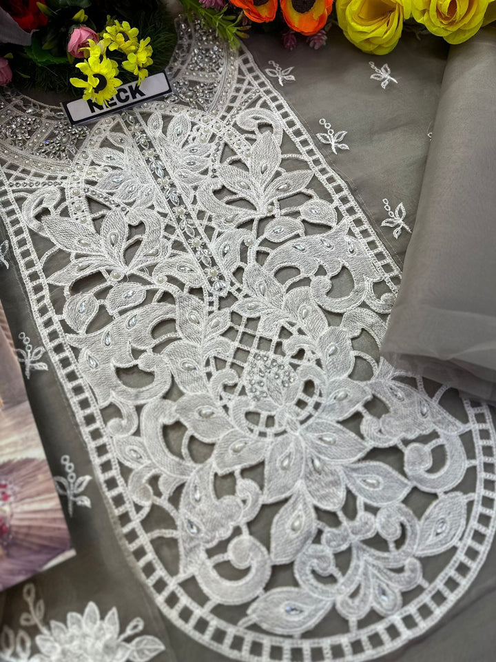 Maria B Organza Suit-Aarasta