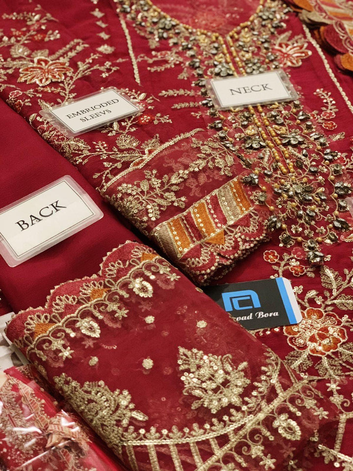 Maria B Chiffon Suit-Aarasta