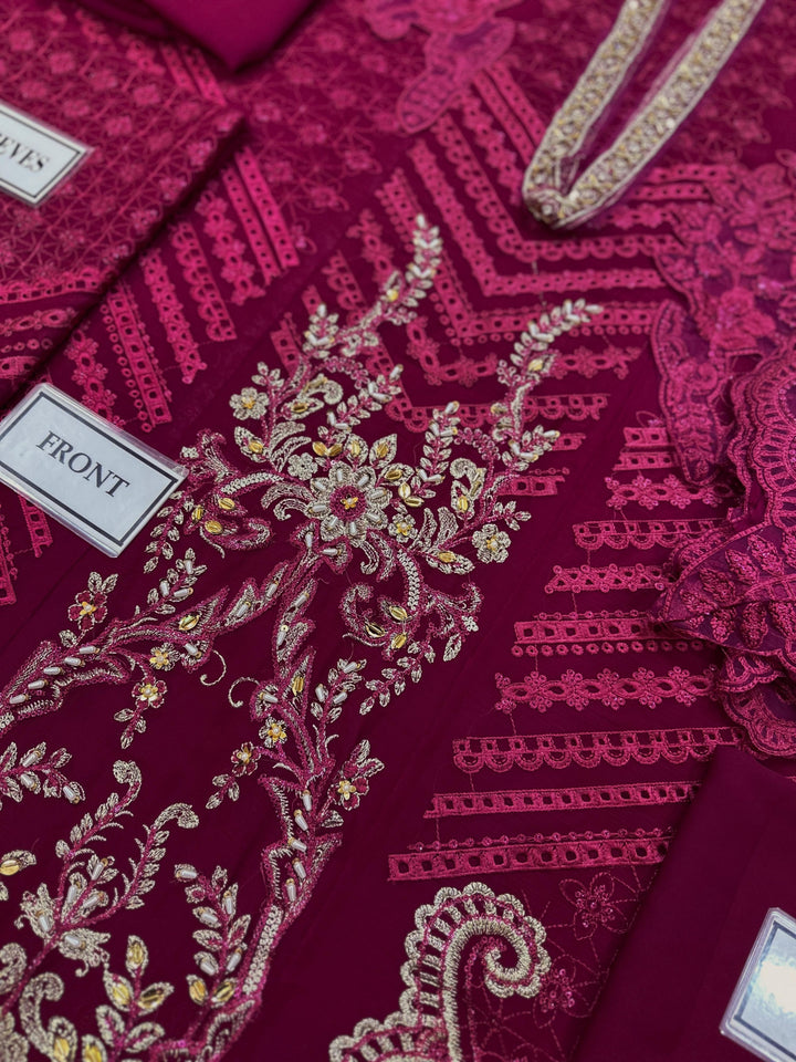 Maria B Chiffon Suit-Aarasta