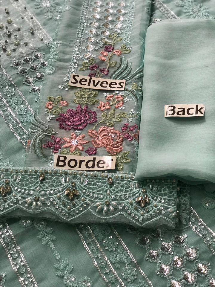 Maria B Chiffon Suit-Aarasta