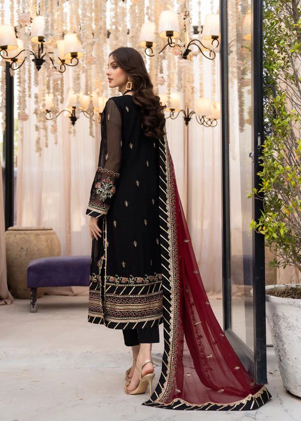 Maria B Chiffon Suit-Aarasta