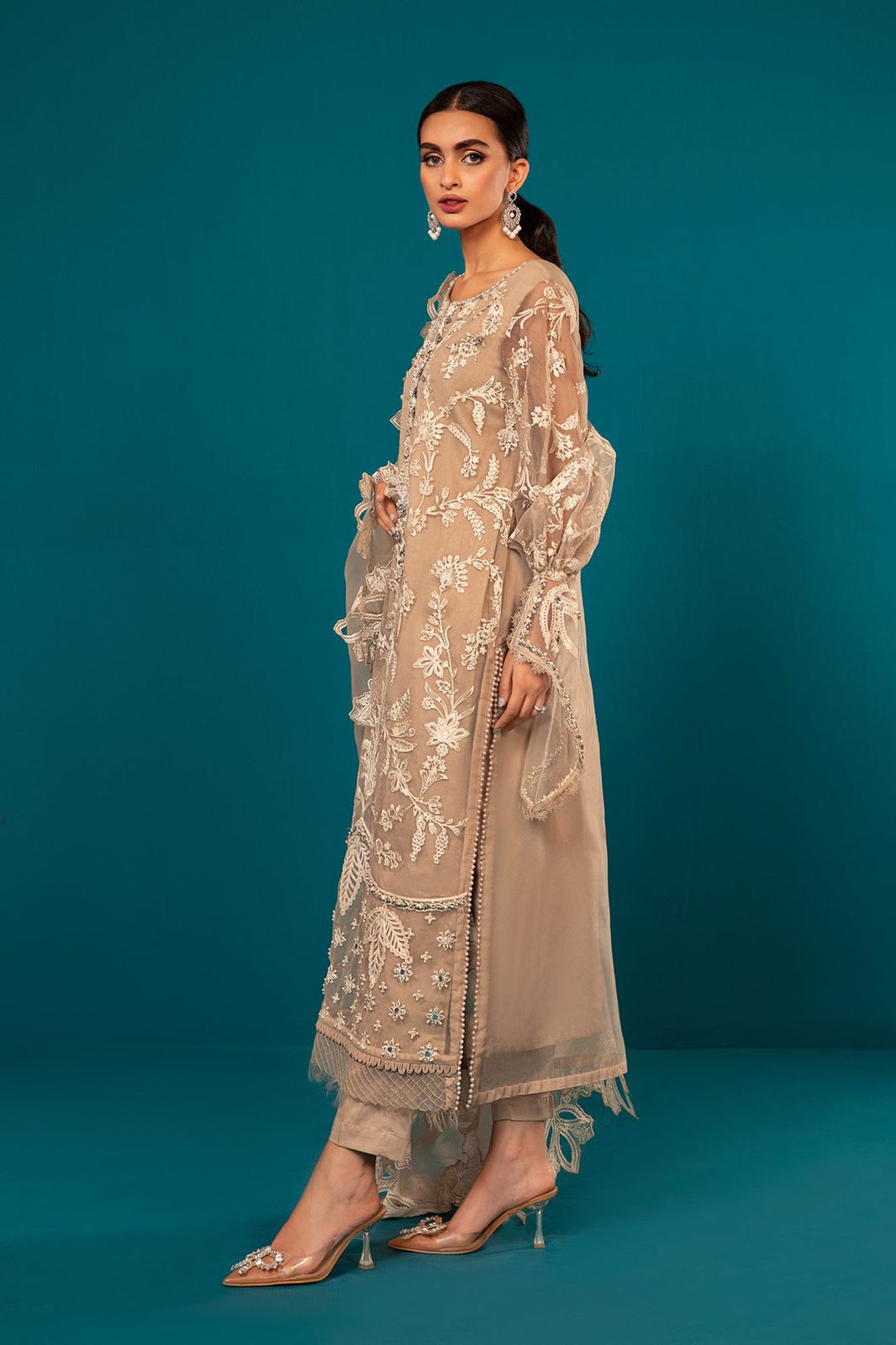 Maria B Organza Suit-Aarasta