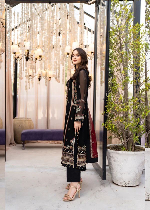 Maria B Chiffon Suit-Aarasta