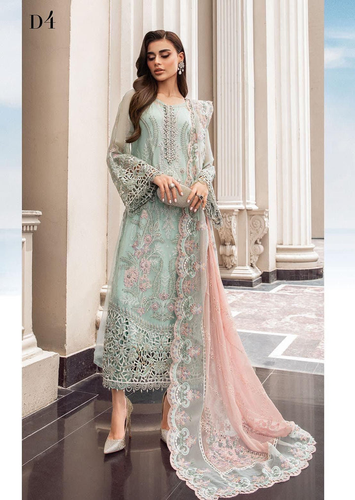 Maria B Chiffon Suit-Green-Chiffon-Aarasta