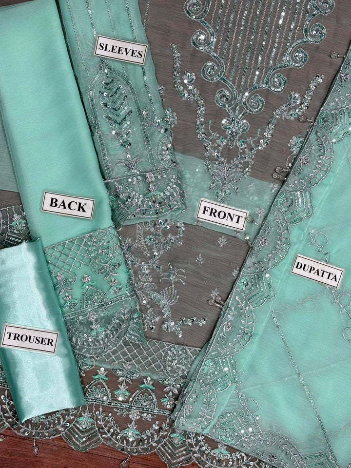 Maryam N Maria Chiffon Suit-Aarasta