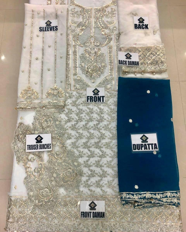 Maryams Chiffon Suit-Aarasta