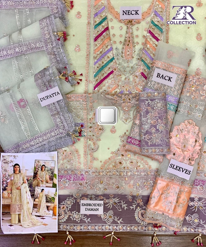 Maryam Hussain Organza Suit-Aarasta