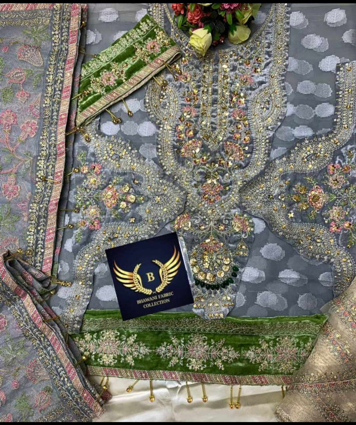 Maryams Organza Suit-Aarasta