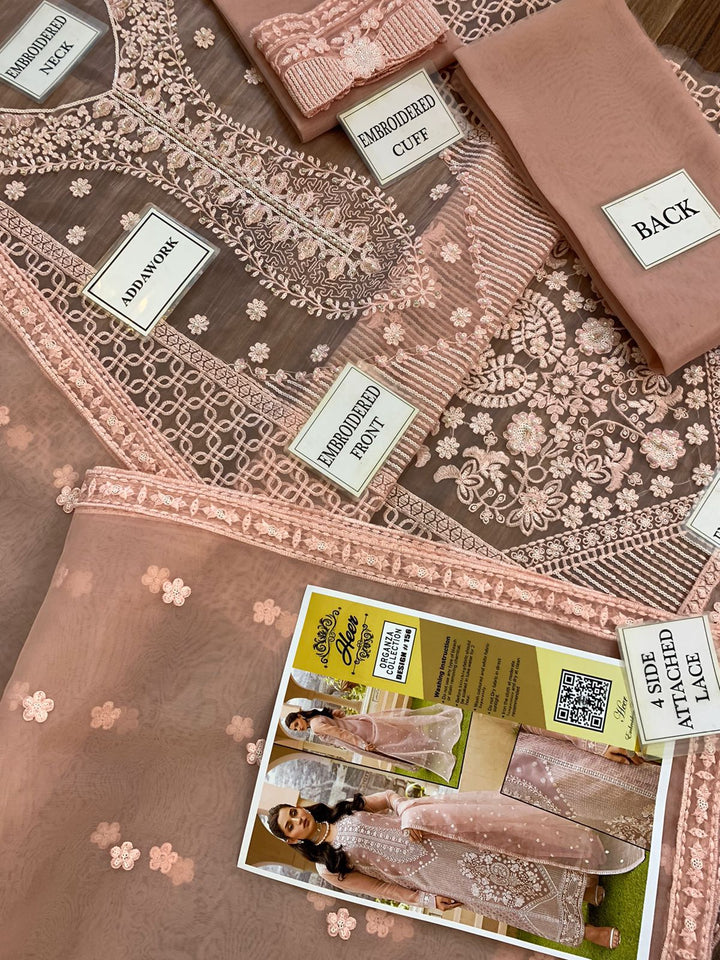 Maryam Organza Suit-Aarasta