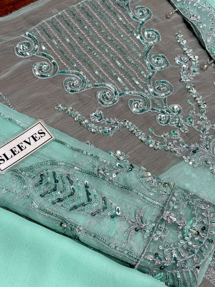 Maryam N Maria Chiffon Suit-Aarasta