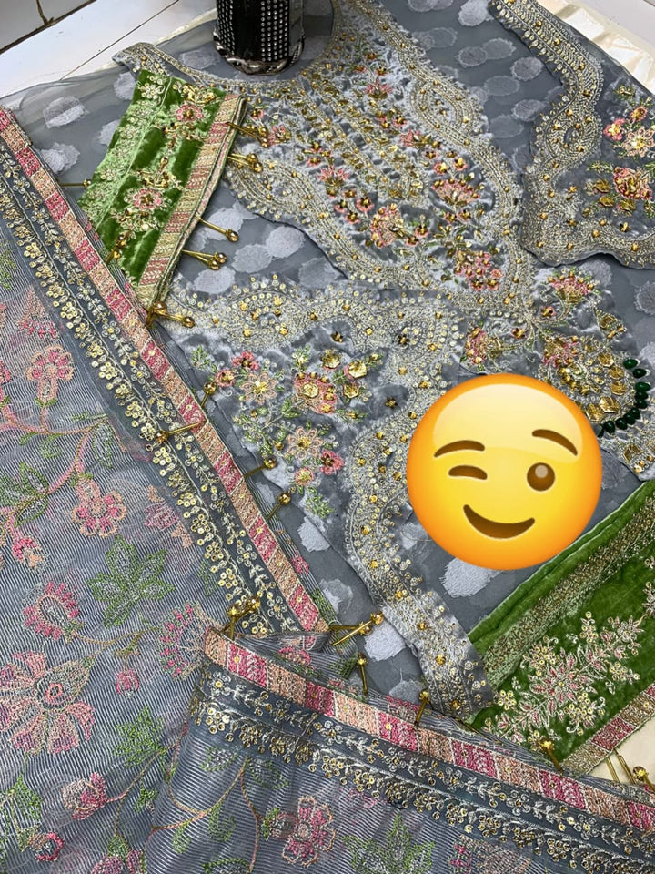 Maryams Organza Suit-Aarasta