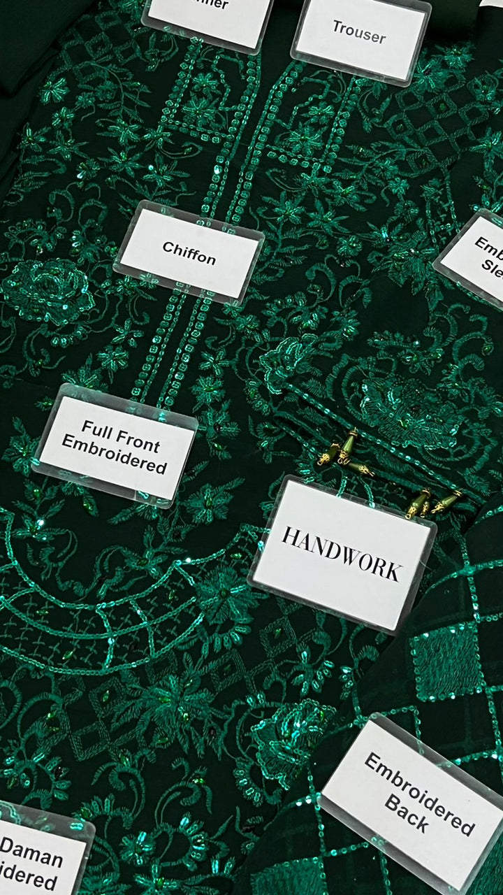 Maryam Hussain Chiffon Suit-Aarasta