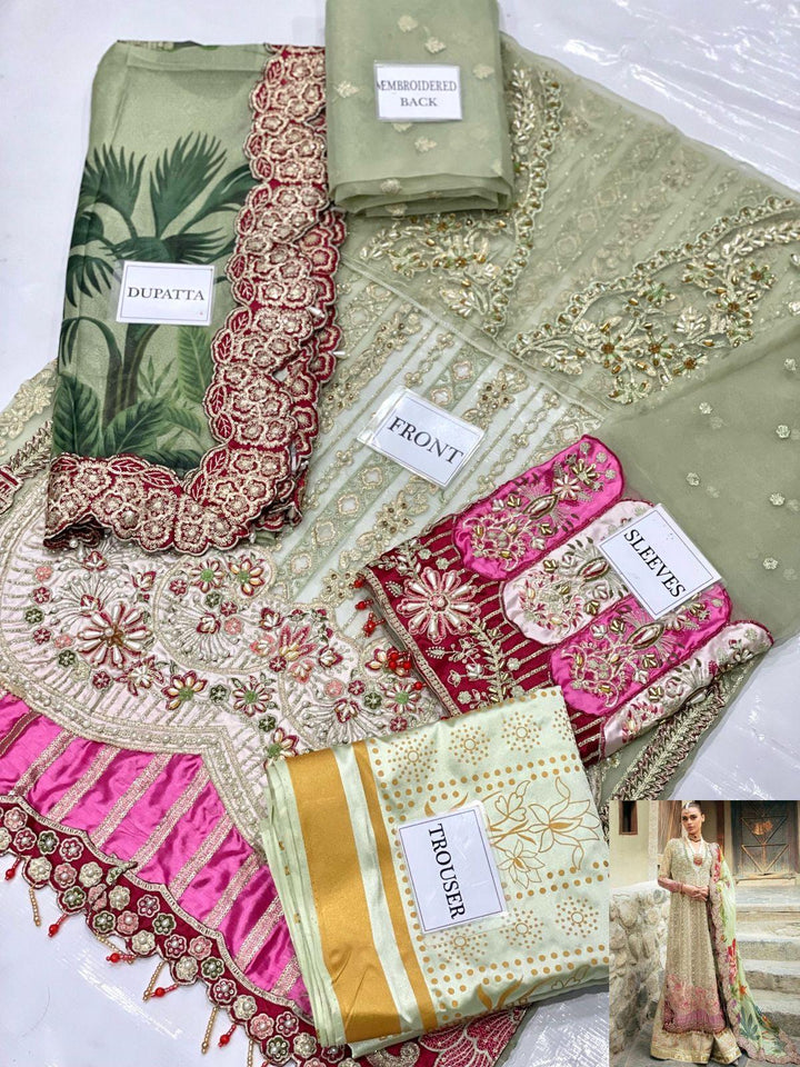 Maryams Organza Suit-Aarasta