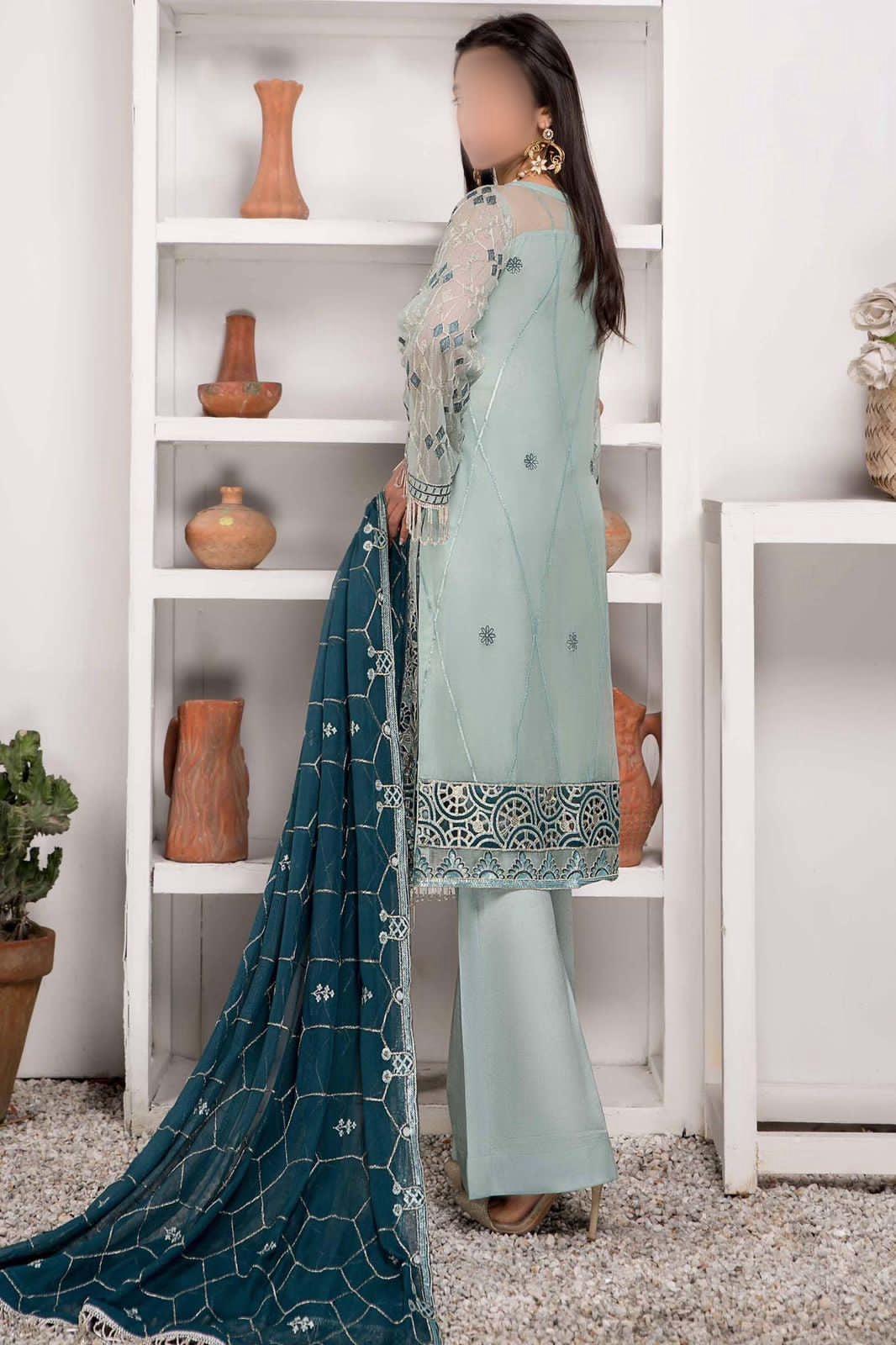 Maryams Chffon Suit-Aarasta